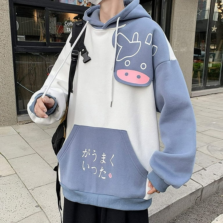 Vintage Retro Anime Unisex Hoodie, Cute Kawaii Anime Sweatshirt