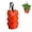 Orange, variant on Strawberry Hanging Planter, Hanging Grow Bags for Tomato Vegetables 6 Planting Holes, Tomato Strawberry Grow Planters Vegetable Planting Bags for House Garden