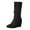 Black, variant on Boots for Women,Ladies Fashion Retro Mid-Calf Boots with Internal Elevated Heel Design for Everyday Comfort and Style,Knee High Boots Women,Black7.5