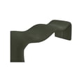 thumbnail image 6 of Meridian Furniture Willow Green Microsuede Corduroy Bench, 6 of 11