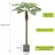thumbnail image 2 of QinaQin Set de 2 palmeras artificiales para exterior, plantas decorativas para interior o jardín, ideales para oficina, patio, hogar o terraza, 2 of 7