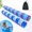B-Marine/Animals, variant on Inflatable Swimming Pool Noodle, 2 Pack Soft Fabric Quick Drying Covered Large Pool Floats Noodles, Premium Buoyancy Swim PoolFloats with Portable Storage Bag for Pool