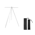 thumbnail image 1 of TFixol Trépied Portable en Alliage d'Aluminium avec Support de Cuisson Réglable pour Camping en Plein Air, Design Compact Argenté avec Barre Transversale, 1 of 6