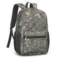 thumbnail image 2 of 17 Inch Lightweight Backpack,PVC Waterproof Oxford Fabric, Ergonomically Designed, with Large Capacity, Camouflage Print, 2 of 5
