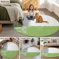 thumbnail image 5 of Round Rugs 4Ft, Sage Green Grey Round Area Rug Washable Indoor Throw Carpet, Oil Painted Abstract Geometric Modern Soft Non Slip Circle Rug for Kitchen Nursery Room Home Decor Aesthetic, 5 of 8