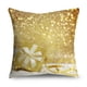 thumbnail image 1 of Fundas de almohada doradas brillantes de copos de nieve para sofá, decoración del hogar, Feliz Navidad, 40 cm, 45 cm, 50cm, 1 of 4