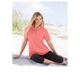 thumbnail image 6 of Woman Within Plus Size Perfect Short-Sleeve Polo Shirt, 6 of 6