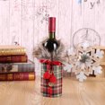 thumbnail image 1 of Cubierta de botella de vino de Navidad Suéter de punto Vestido de botella de vino Muñeco de nieve de Santa Cubierta de botella de vino para decoraciones navideñas Suéter de Navidad Decoraciones de fie kaili Sencillez, 1 of 4