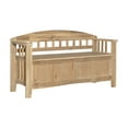 thumbnail image 5 of Linon Gilman Entryway Storage Bench, 18" Seat Height, Natural Wash Finish, 5 of 14