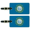thumbnail image 1 of South Dakota State Flag Luggage ID Tags Suitcase Carry-On Cards - Set of 2, 1 of 3