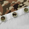 thumbnail image 4 of Manfei Abstract Camouflage Black Out Curtains, Green Brown Camo Curtains Pack of 2 (42x63 Each), Military Patriotic Theme Bedroom Curtains, Luxurious Room Decor, 4 of 6