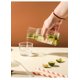 thumbnail image 4 of Juego de jarra de agua y vaso para mesita de noche, decantador de enjuague bucal para baño, juego de jarra de agua de vidrio con vaso, 600ml/20 oz transparente, 4 of 5