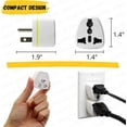 thumbnail image 2 of 2pc Universal Travel AC Plug EU AU UK to US USA Canada DC Adapter Converter, 2 of 9
