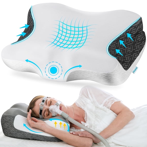 Almohada CPAP Elviros para el cuello cervical para aliviar el dolor de cuello