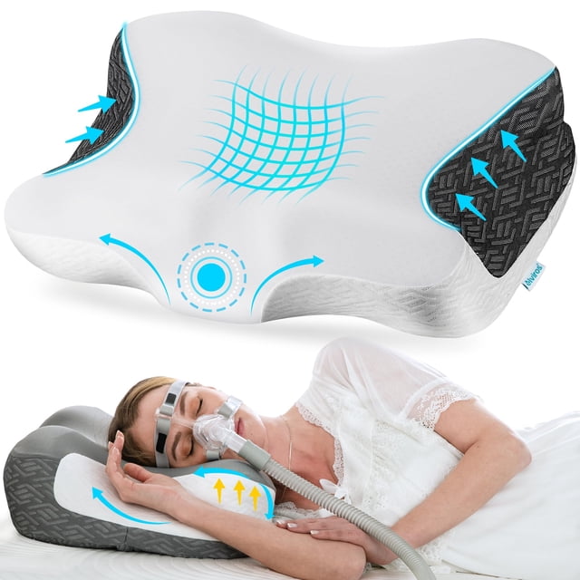 Almohada CPAP Elviros para el cuello cervical para aliviar el dolor de cuello