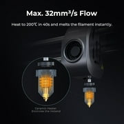 طابعة Creality K1 Max 3 D مع 600 mm/s عالية السرعة تنصهر ترسب النمذجة 3 D الطباعة الذكية AI وظيفة 300°C ارتفاع درجة الحرارة فوهة الطارد المباشر السيارات التسوية الطباعة حجم 11.81 x11.81x11.81