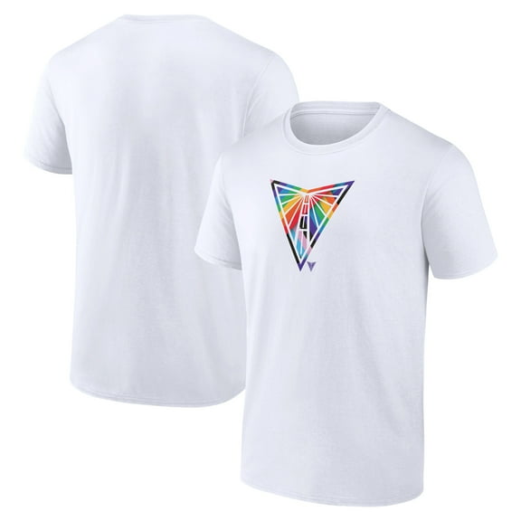 Men's White Golden State Valkyries Team Logo Pride T-Shirt