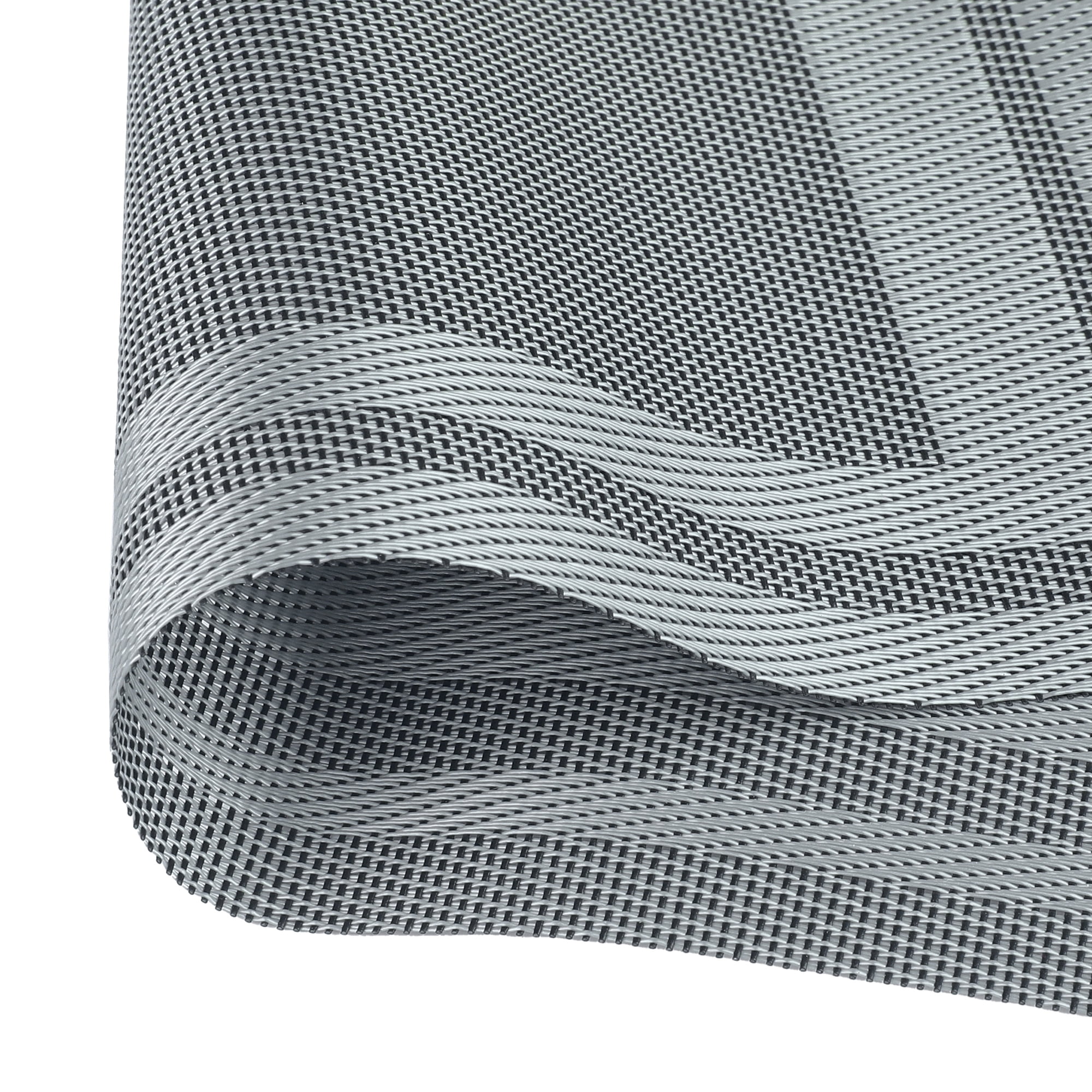 Unique Bargains Set of 6 Heat-resistant Washable Modern Polyvinyl Chloride Placemats Light Blue 18x12 Inch