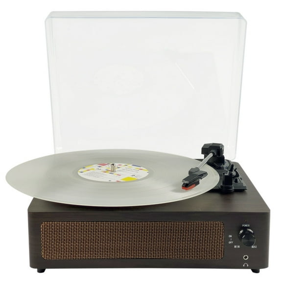 Record Players for Vinyl with Speakers Belt-Driven Retro Turntable for Vinyl Records Support 3-Speed Full Size, Bluetooth Playback