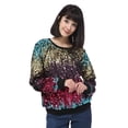 thumbnail image 2 of Women's Long Sleeve gradient colour Sequin Sweatshirt Tunic Top Pullovers, Gradient Color, X-Large, 2 of 6