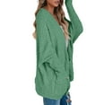 thumbnail image 3 of Auburet Women's Chunky Popcorn Cardigan Oversized Open Front Batwing Long Sleeve Fuzzy Knit Sweaters, 3 of 4