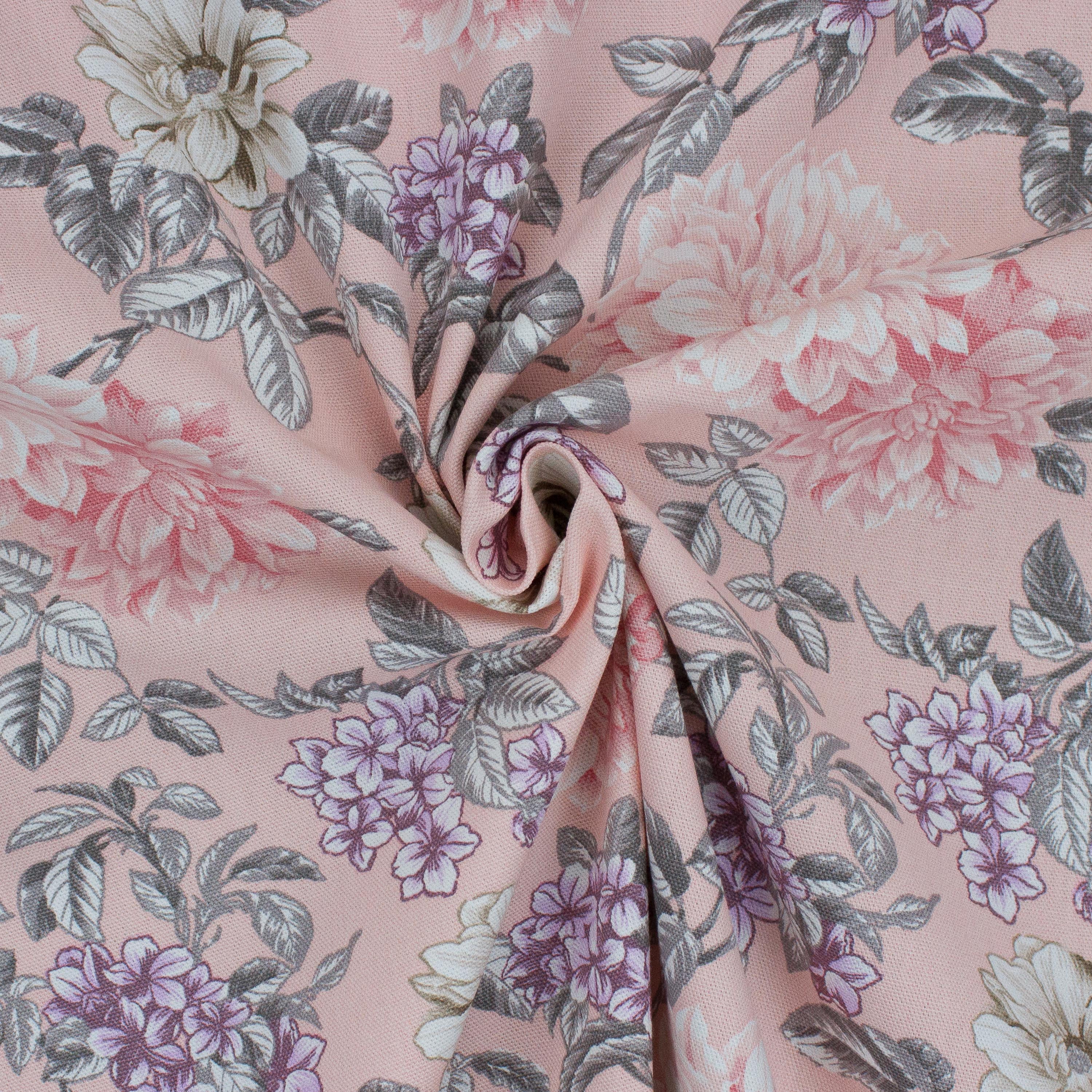 (2 pack) Better Homes & Gardens 100% Cotton Flower Garden Blush, 2 Yard Precut Fabric