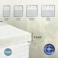 thumbnail image 3 of DOQU Home 3 inch Organic Cotton Cover Mattress Topper Twin XL Down Alternative Featherbed, 3 of 9