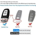 thumbnail image 2 of For Audi Key Fob Cover Case, Compatible with Audi A3 A6 A7 A8 E-Tron S3 S6 RS6 S7 RS7 Q7 SQ7 Q8 SQ8 3 Button with Keychain, 2 of 10