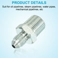 thumbnail image 5 of Uxcell Pipe Adapter Connector Pipe Fitting Oil Feed Restrictor Fitting Hydraulic Connector for Oil Steam Water Pipelines System 7/16" x 3/8" Male, 5 of 7