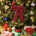 thumbnail image 1 of Creatine Christmas Decoration Supplies 6m Plaid Ribbon Plaid Ribbon Christmas Tree Decoration, 1 of 9