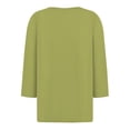 thumbnail image 7 of ZJXFGS Tunic Tops for Women Loose Fit Dressy Peplum Tops for Women Long Sleeve Undershirt for Women Plus Size Women Blouses Womens Fall Tees Women Blouses Womens Plus Size Tops Multi-color M, 7 of 7