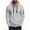 W-Grey561, variant on Wuxian Men's Hoodie With Zip Pocket Fall Winter Casual Quarter Zip Pullover Tops Long Sleeve Hooded Sweatshirts