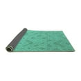 thumbnail image 2 of Ahgly Company Indoor Round Abstract Turquoise Blue Modern Area Rugs, 8' Round, 2 of 4