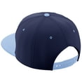 thumbnail image 2 of Daxton Classic Snapback Hat Custom A to Z Initial Varsity Letters, Navy Sky Hat White Black Letter F, 2 of 2