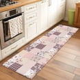 thumbnail image 2 of Boho Spring Floral 2'x6' Runner Rugs for Hallway Kitchen Bedside Non Slip Washable, Vintage Flowers Patchwork Plaid Pink Entryway Rug Runners with Rubber Backing, Long Carpet Runner for Laundry Room, 2 of 8