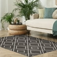 thumbnail image 1 of Tapis Avenue B Halina gris foncé 5' x 7', 1 of 2