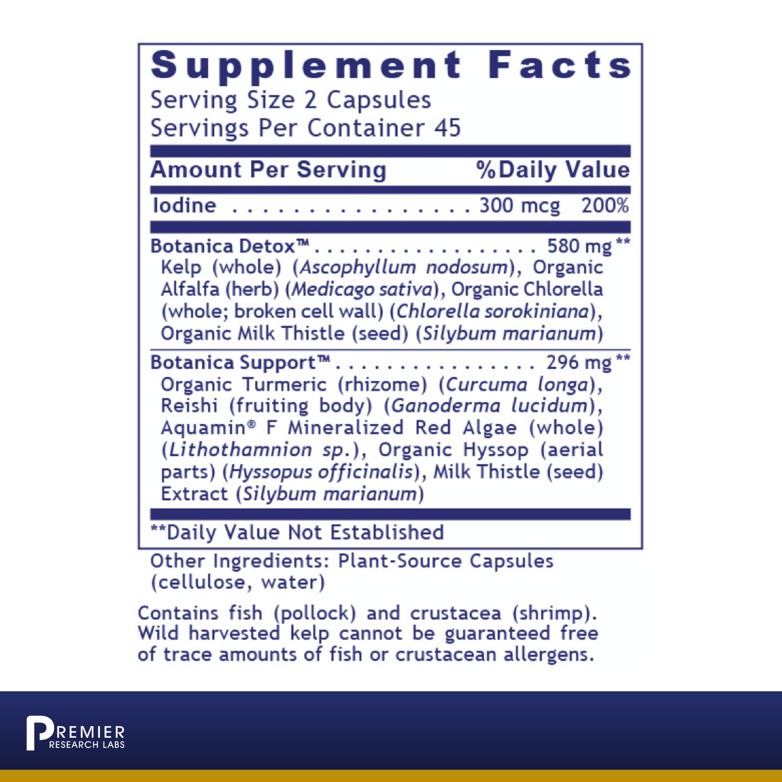 Premier Research Labs XenoStat - Supports Thyroid Function & Hormone - Features a Multi-Marine Sea Vegetation Formula - Iodine-Rich, Pure Vegan & GMO Free Supplement - 90 Plant-Source Capsules