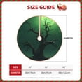 thumbnail image 3 of KLL Green Night Sky Moon Branches Christmas Tree Skirt 48" ,Party Decorations Farmhouse for Christmas Decorations Holiday Party, 3 of 6
