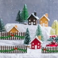 thumbnail image 4 of Christmas Village Accessories Christmas Fairy Garden Fence Wooden Miniature Landscape Wooden Fence Decorative Picket Fence for Dollhouse Village Landscape(Brown), 4 of 8