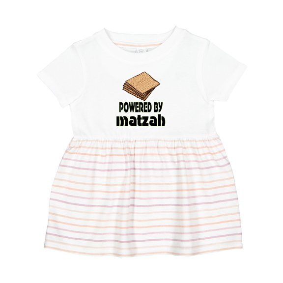 Inktastic Funny Passover Powered by Matzah Girls Baby Dress