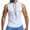 White, variant on JTieacloth Top Hanger Male Sports Vest Men's Mesh Breathable Fitness Vest Sweaty Running Hooded Basketball Vest