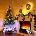 thumbnail image 6 of BOSAN 2PCS Fairy Lights Indoor Outdoor Battery Operated, Silver Wire 8 Mode 16Ft 50 LEDs Timer Christmas String Lights with Remote for Tree Bedroom Party Wedding Decoration (Warm White), 6 of 6