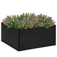 thumbnail image 1 of vidaXL Garden Planter Black 80x80x40 cm Poly Rattan, 1 of 4