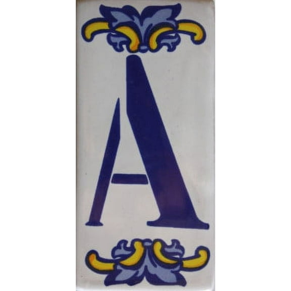 Villa Mexican Tile House Letter A