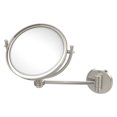 thumbnail image 2 of Allied Brass  8-inch Wall-mounted Makeup Mirror with 3x Magnification Satin Nickel, 2 of 2