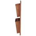 thumbnail image 3 of Linon Two Slot Wall Mailbox, Copper, Cross Hatch, Assembled, 3 of 4