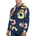 thumbnail image 3 of Cauagu Sloth with Donuts for Men's Pullover Hooded Sweatshirt Athletic Casual Hoodie Aautumn Hoodie Sweatshirt for Men Pullover Casual Hooded Sweatshirt-Small, 3 of 7