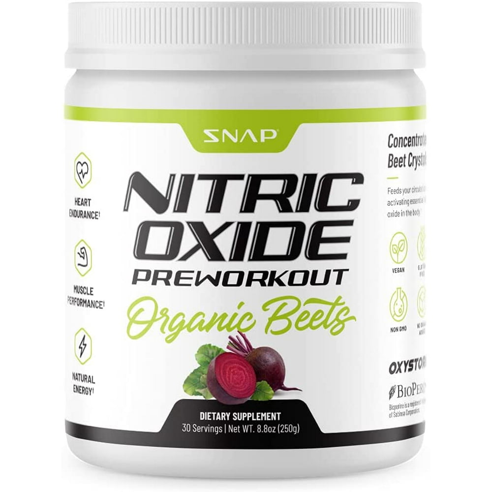 Snap Supplements Beet Root Powder Organic Athletes Beets Nitric Oxide Booster Pre Workout