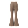 thumbnail image 7 of Cutuoiiu Women's Fashion Solid Color High Waist Flared Pants Casual Loose Yoga Flare Trousers Gifts, 7 of 7
