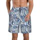 thumbnail image 1 of Balery Paisley Floral Branches Traje de Baño Estilo Hawaiano para Hombre, Shorts de Secado Rápido con Bolsillos-Medium, 1 of 6